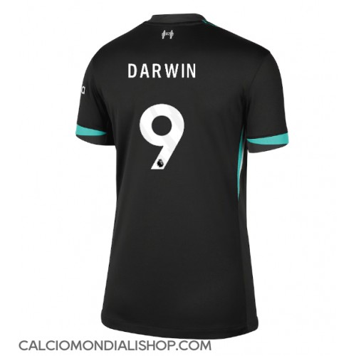 Maglie da calcio Liverpool Darwin Nunez #9 Seconda Maglia Femminile 2024-25 Manica Corta